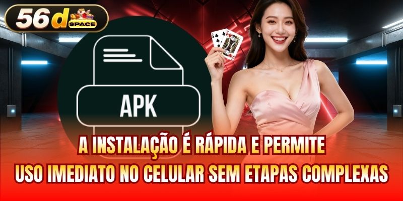 A instalação é rápida e permite uso imediato no celular sem etapas complexas